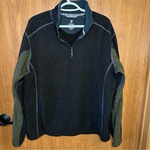 KUHL men’s green & brown sweater, size XL